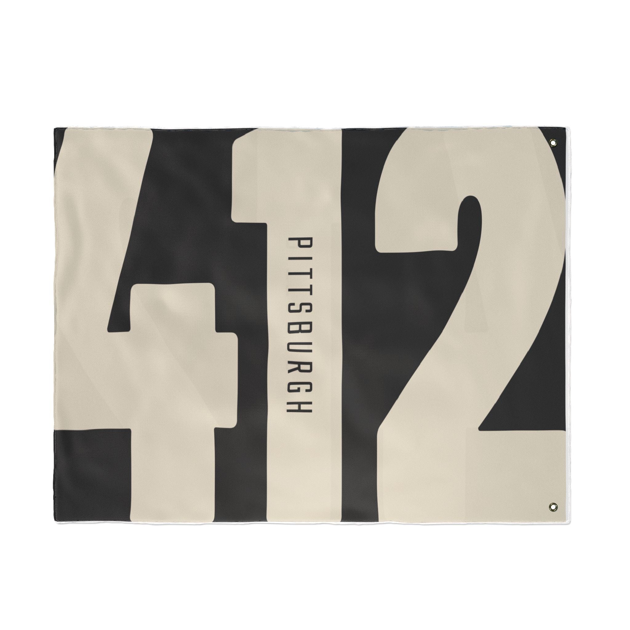 412 Vintage Pittsburgh - Double Sided Flag - Image 11
