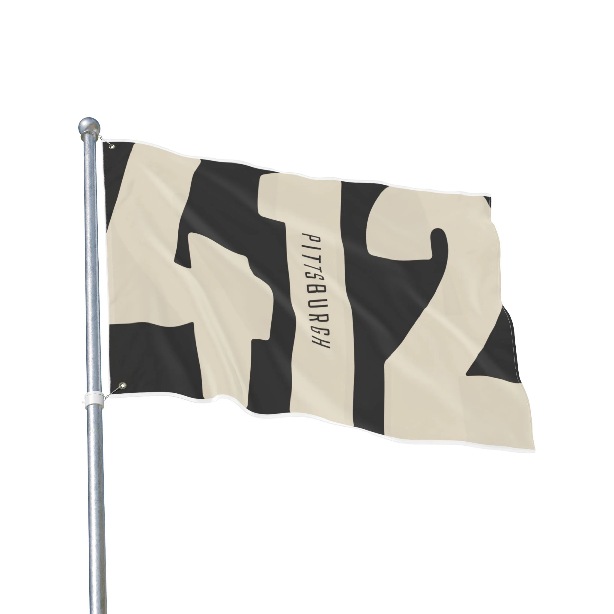 412 Vintage Pittsburgh - Double Sided Flag - Image 12