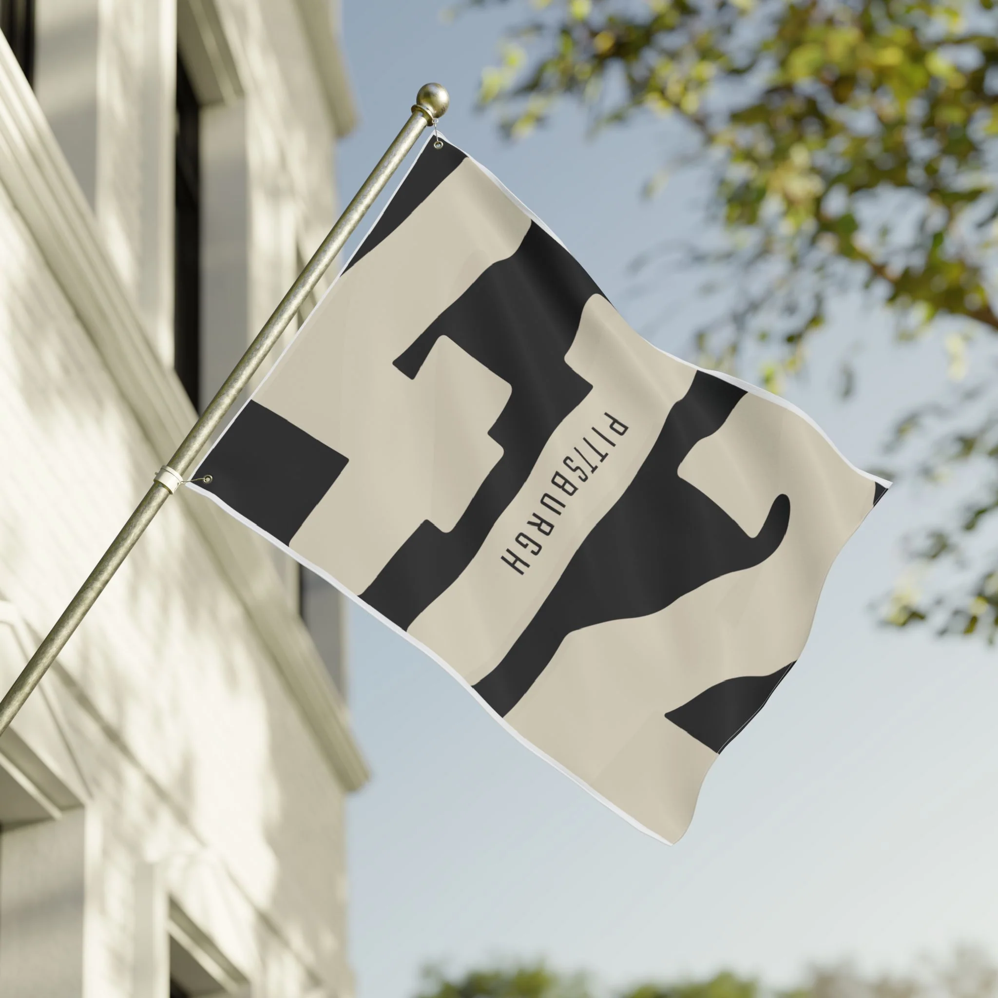 412 Vintage Pittsburgh - Double Sided Flag - Image 13