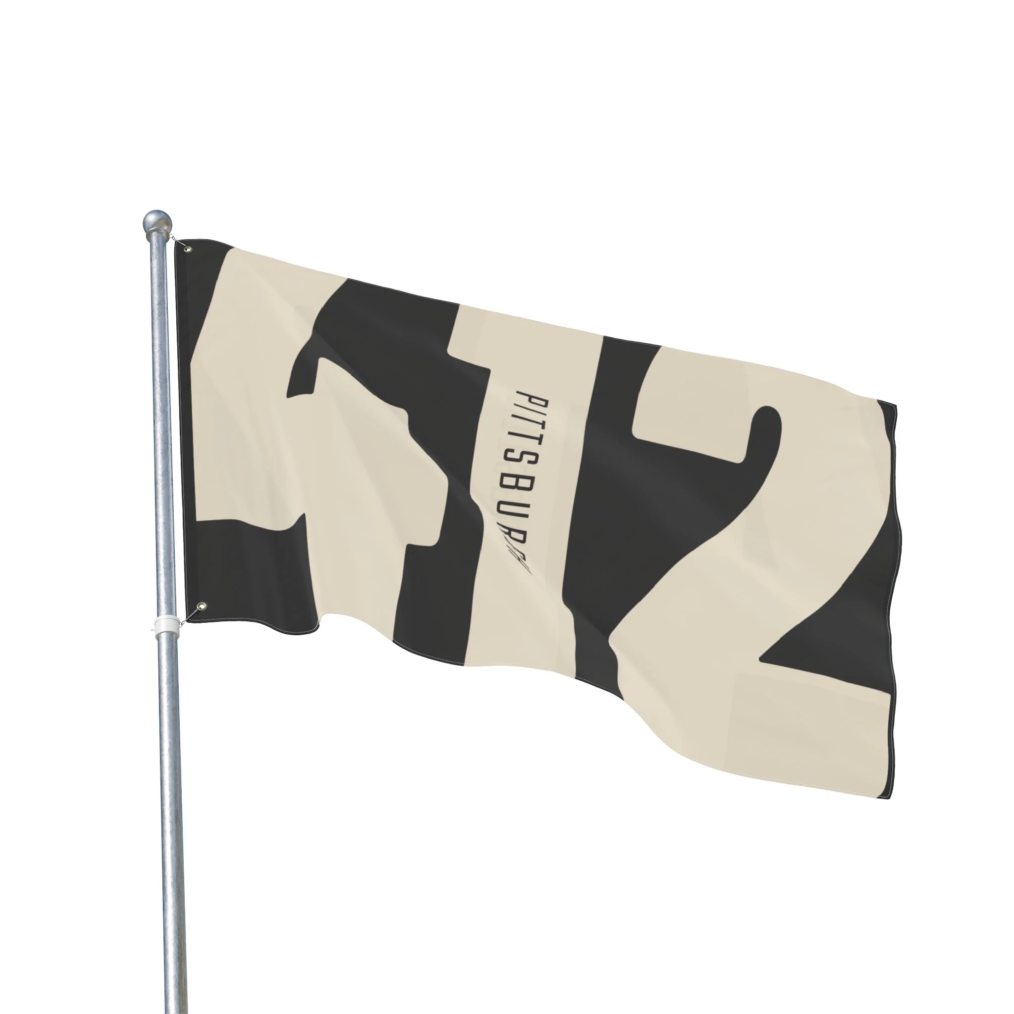 412 Vintage Pittsburgh - Double Sided Flag - Image 15