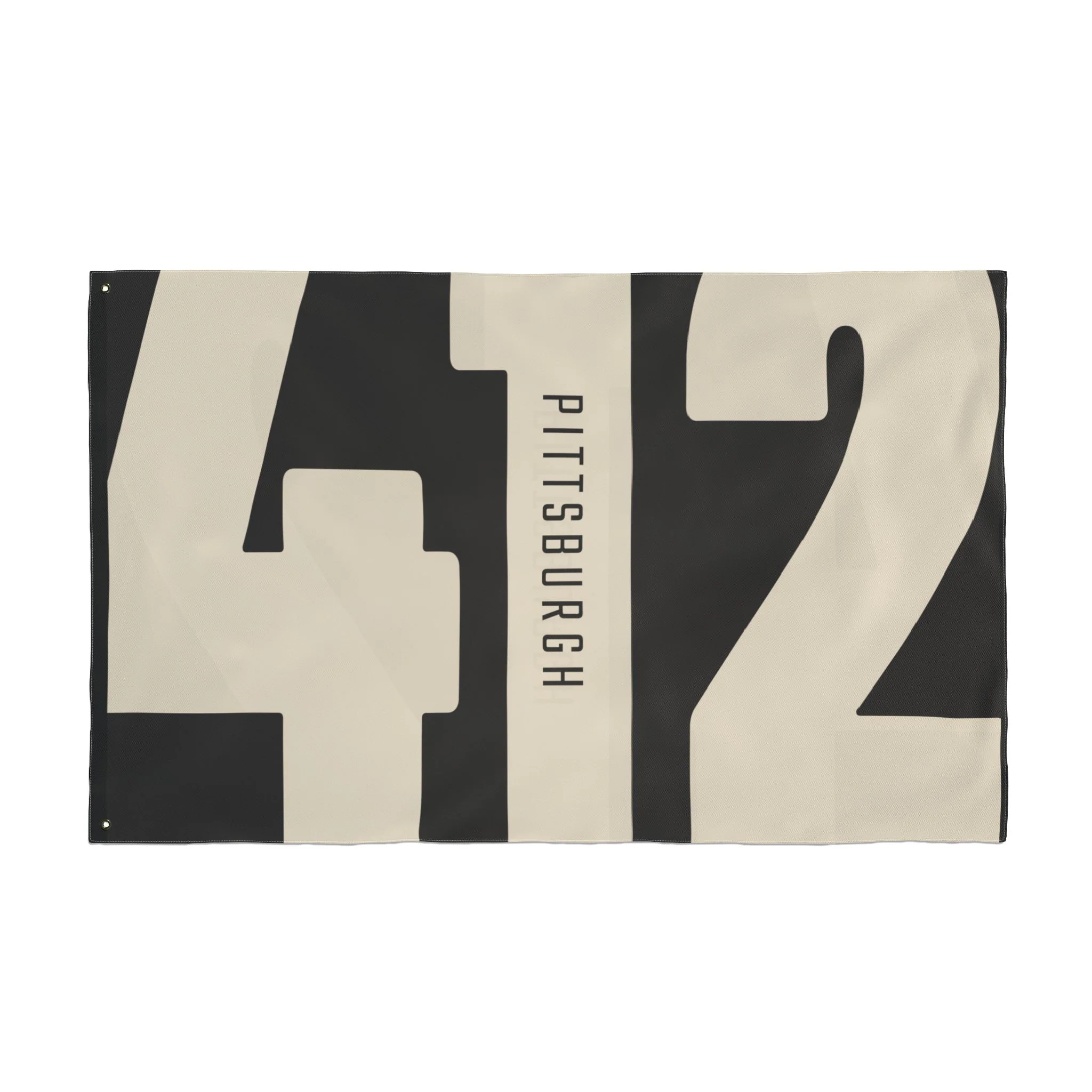 412 Vintage Pittsburgh - Double Sided Flag - Image 4