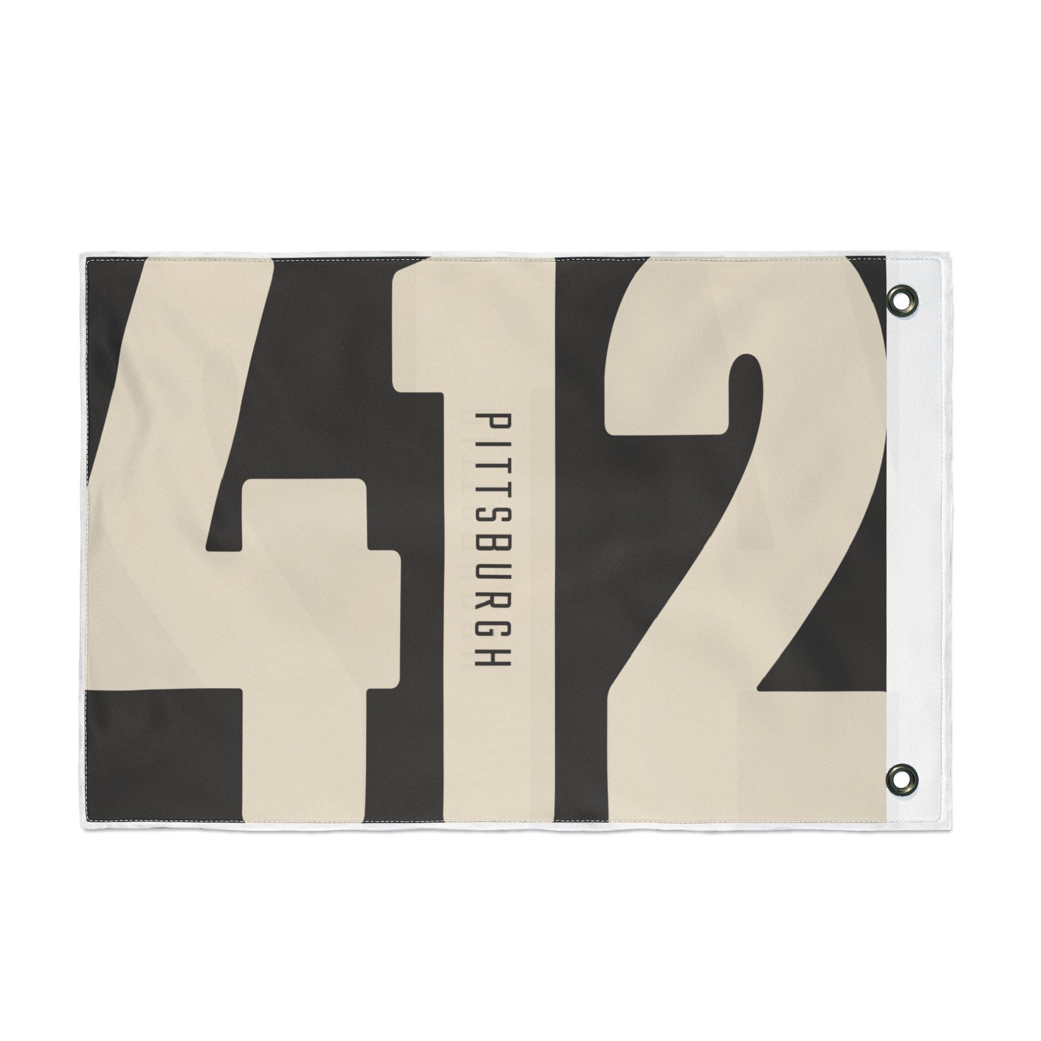 412 Vintage Pittsburgh - Double Sided Flag - Image 5