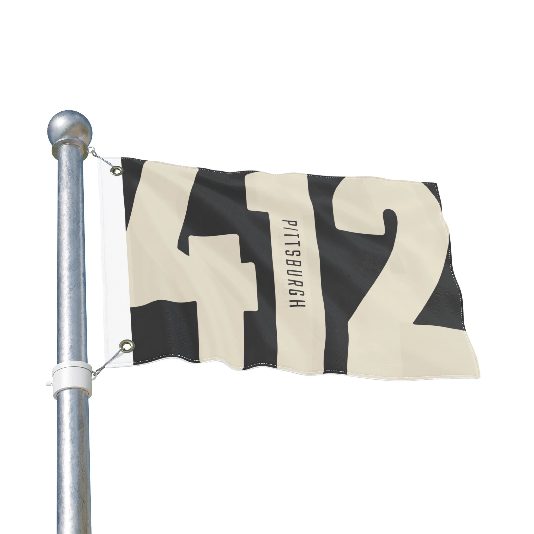412 Vintage Pittsburgh - Double Sided Flag - Image 6