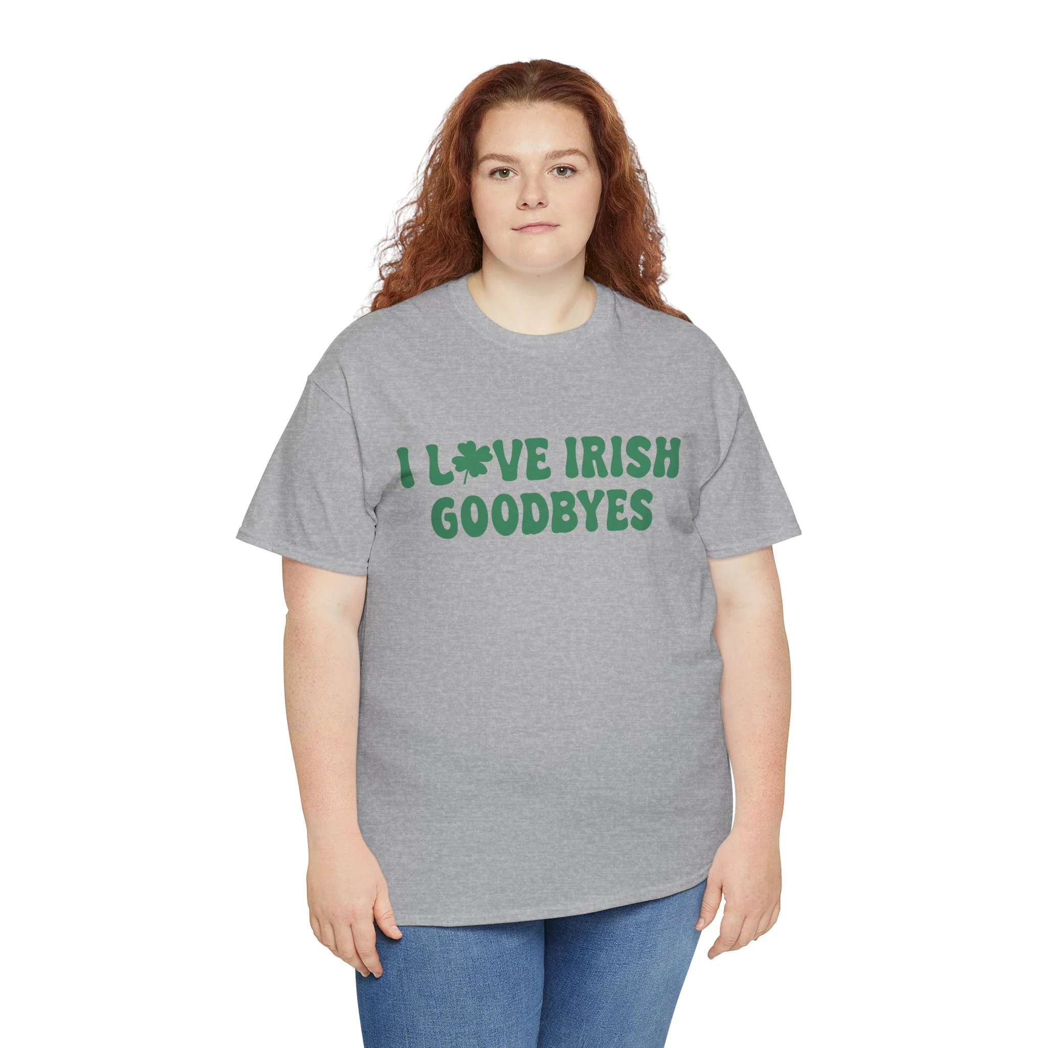 I Love Irish Goodbyes - Gildan Unisex Heavy Cotton Tee - Image 20